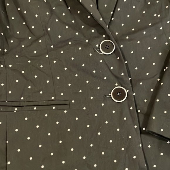 Black/white polka dot blazer - Picture 3 of 3